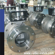 Cast Steel RF Flanged Ss Segment Ball Valve